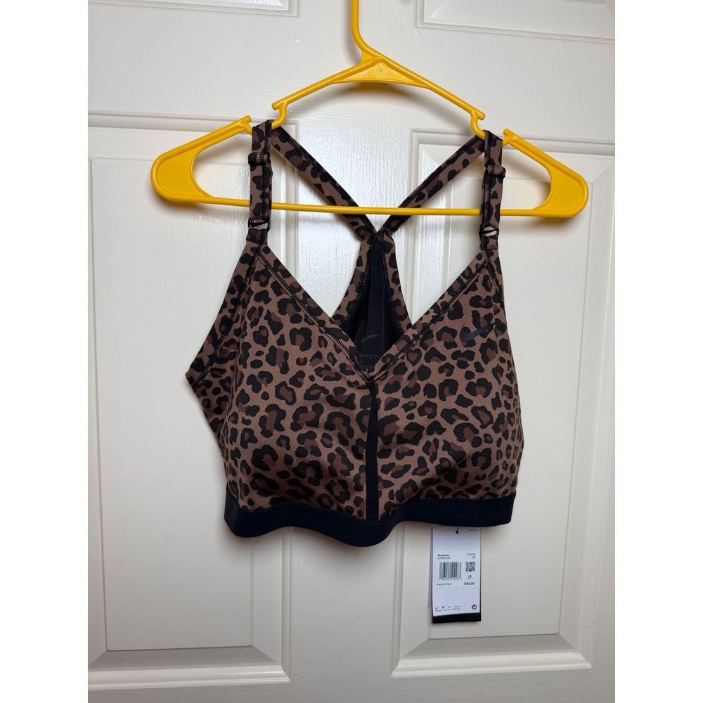 Nike Indy Light Support Sports Bra Womens 1X Leopard Print